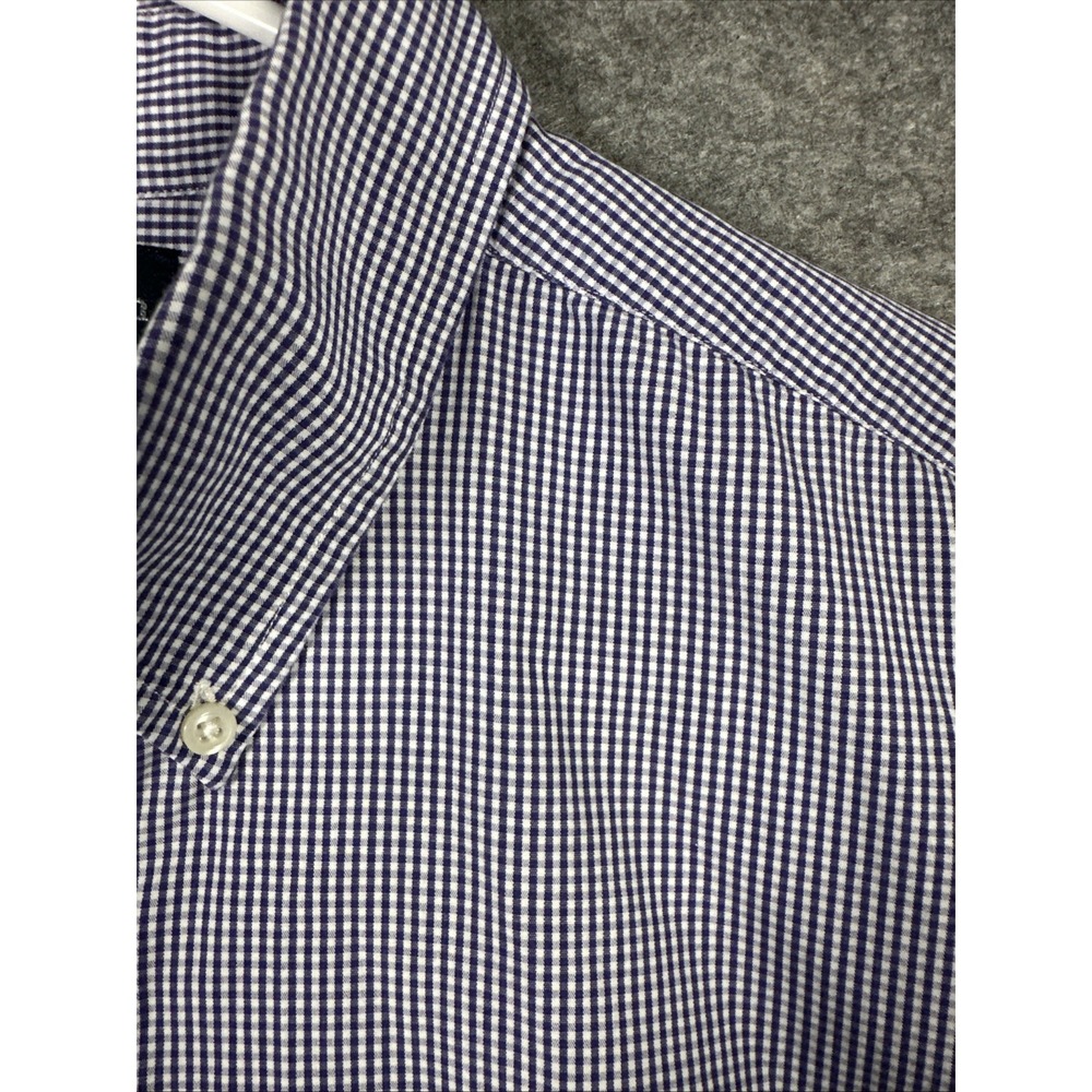 Ralph Lauren Yarmouth Button Down Long Sleeve Shirt Purple Gingham ✅17.5-34/35 - Picture 4 of 8
